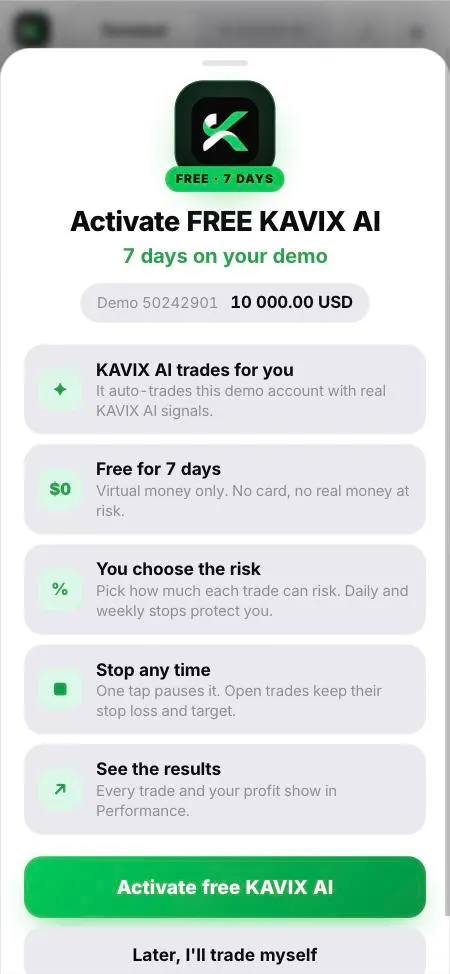 Activate free KAVIX AI — 7 days on your demo